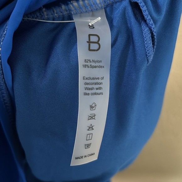 Women’s BMJL Halter One Piece Swimsuit Blue Small - Picture 5 of 6